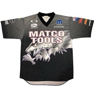 Vintage Racing Shirt Y2K  Matco Tools Drag Racer Antron Brown Top Fuel Dragster